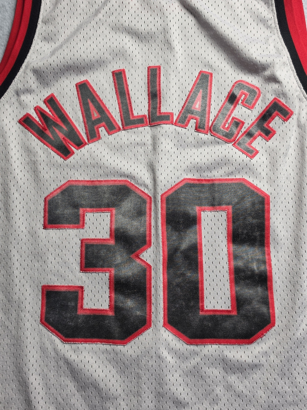 Vintage Rasheed Wallace #30 Portland Trail Blazers Jersey Grey Nike Size XL 77 - Picture 5 of 8